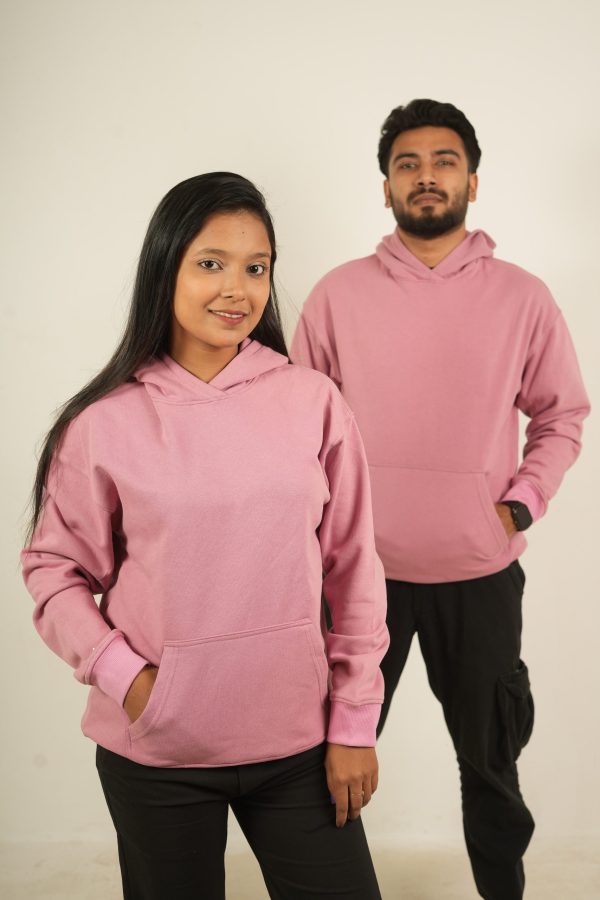 Solid Hoodie Oversize (Baby Pink)