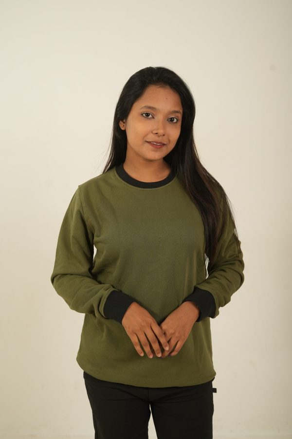 Solid Sweet-shirt (Olive)