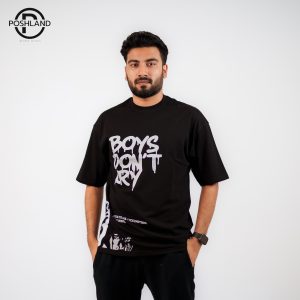 Boys Don't Cry Black Drop Shoulder T-shirts For Men